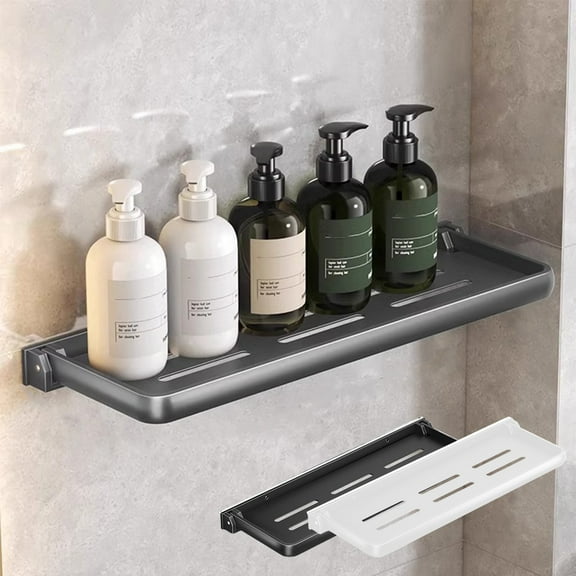 CVLNCYCLING Hanging Shower Caddy with Shelves and Soap Tray,Shower Organizer Bathroom Shower Shelves,No Drilling Storage Rack 40CM