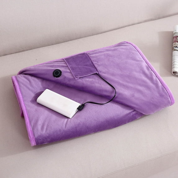 CVLNCYCLING Heated Blanket Throw,Winter Soft Flannel Electric Blanket ,Heated Blanket Soft 5V USB Blanket Machine Washable For Home Travel Office 75X120cm/29.5x47.2inch With 120cm Extension Line