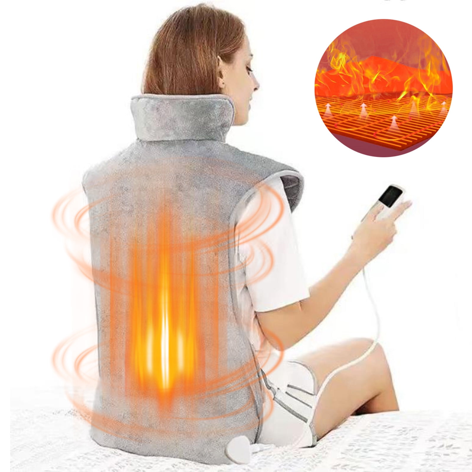 CVLNCYCLING Heated Blanket Throw,Winter Soft Flannel Electric Blanket ,Portable 5V USB Heated Car Office Use Winter Warm Blanket Cover Heater