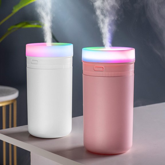 CVLNCYCLING Humidifier Home Office Mute USB, Large Volume Ultrasonic Cool Mist Spray, Water Replenishment for Desktop, Visible Mist Quiet