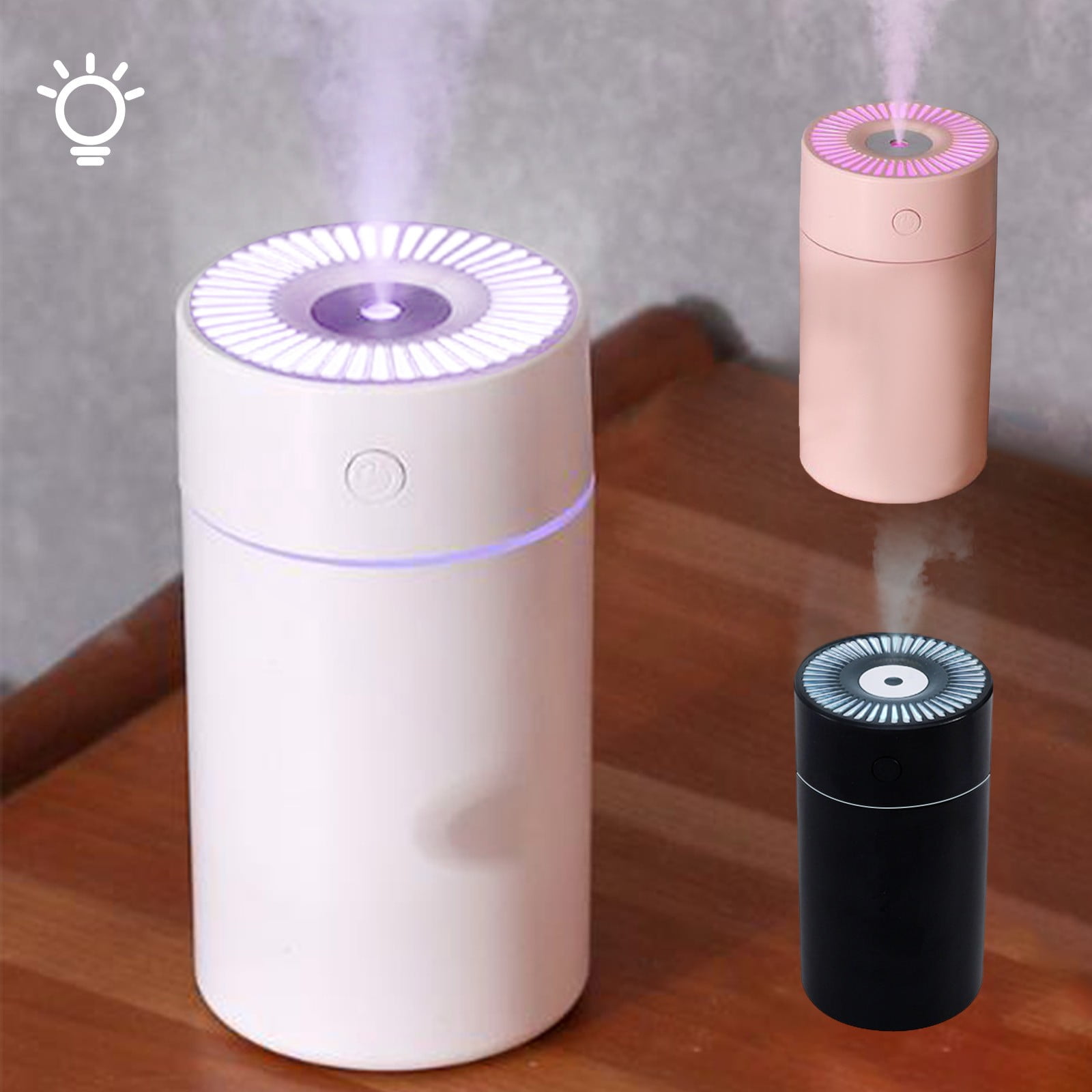 CVLNCYCLING Humidifiers for Bedroom, Portable Mini Desk Ultrasonic with 2 Mist Modes, Cool Mist for Home Plant and Baby Nursery, Quiet Top-Fill