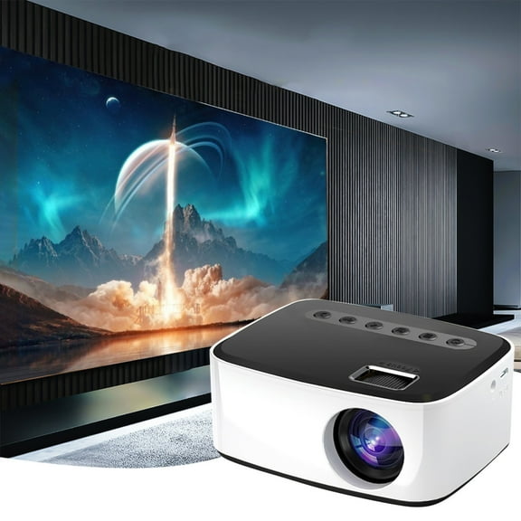 CVLNCYCLING Mini LED Projector, 1080P HD Portable Video Player, for Home Cinema, Electronics Smart