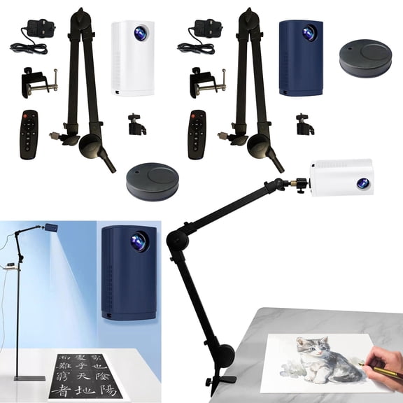 CVLNCYCLING Mini Portable Art Projector, Digital Drawing Tool for Artists, Canvas Wall Desktop, Electronics Sketching