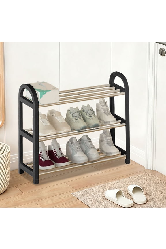 Multi-Tier Home Shoe Rack, Concise Entryway Organizer For Student Dorms, Multi-Functional Storage Shelf, Freestanding Shoe Tower, Space Saving Cabinet