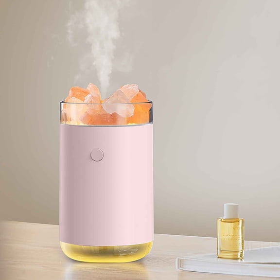 CVLNCYCLING New Crystal Mine Humidifier, Purification Night Light Desktop Mute, Ultrasonic Cool Mist Aromatherapy Diffuser with Touch Control, for Home Office