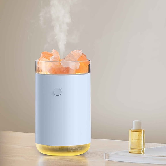 CVLNCYCLING New Crystal Mine Humidifier, Purification Night Light Desktop Ultrasonic Humidifier, Mute Hydration Visible Mist for Home Sleepy Time