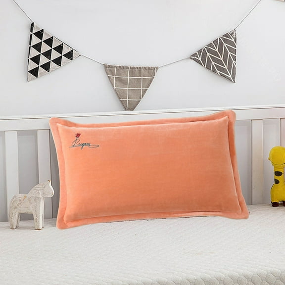 CVLNCYCLING Pillow Cases,Pillow Covers,Plushs Pillowcases for Winter Velvet Pillowcases Simples Embroidered Pillowcases Home Bedding Warm Plushs Pillowcases 18.90x29.13 Inch