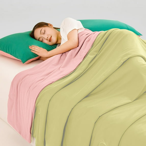 CVLNCYCLING Quilt,Quilts for Queen Bed Clearance,Quilts for King Bed,Lightweight Quilt,Colorful Quilt,Ice Silk Conditioning Quilt Summer for Home Dormitory