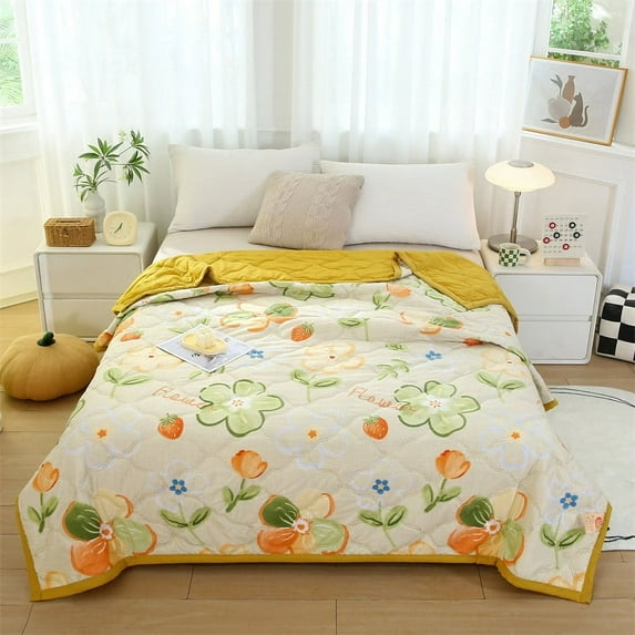 CVLNCYCLING Quilt,Quilts for Queen Bed Clearance,Quilts for Full Bed,Cooling Quilt,Washable Printed Summer Quilt Summer for Home Dormitory