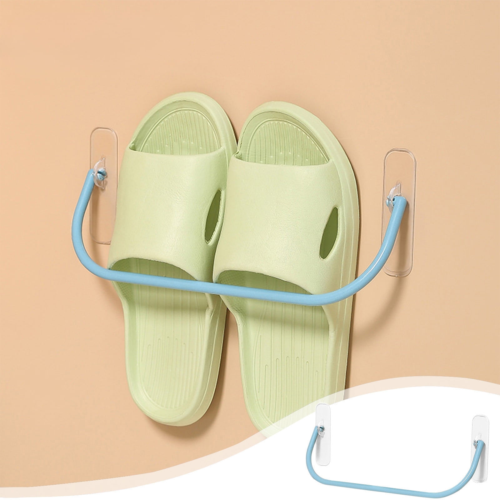 CVLNCYCLING Shoe Rack,Bathroom Slippers Rack Punch Frees Toilet Wall ...