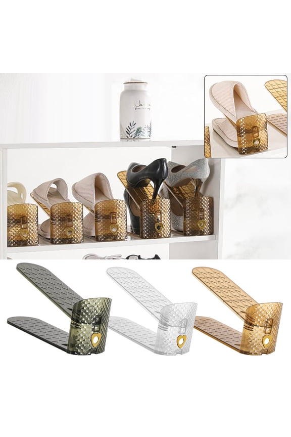 Shoe Rack,Shoe Slot Organizer,Suitable for High Low Heels,Sneakers and Sandals Save Space for Double Shoe Rack for Entryway,Dormitory,Bedroom,Living Room