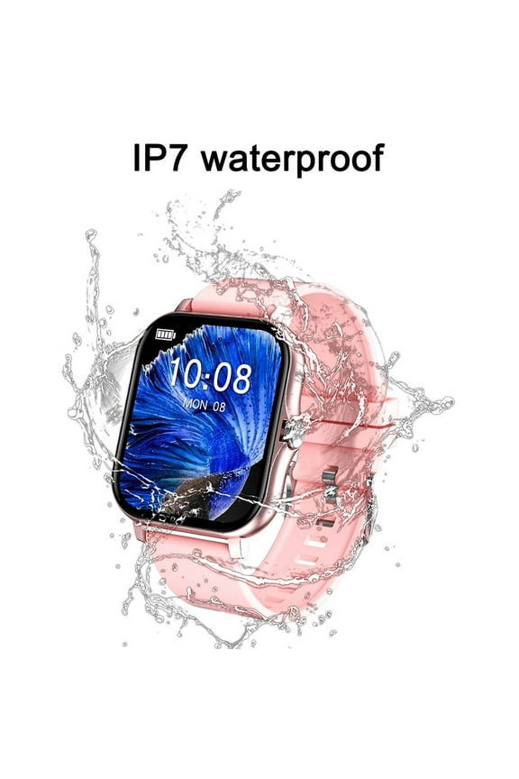 Smart Watch with Bluetooth Call & Workout Tracker for Android & iOS, Stainless Steel for Men & Women