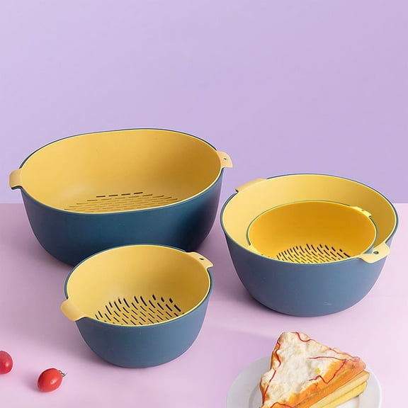 CVLNCYCLING Strainer,Colander,Strainers for Kitchen,Plastic Colander,Plastic Colander,Strainer Bowl,Colanders & Food Strainers,Colander Set,Mini Colander for Wash,Drain Vegetables and Fruit