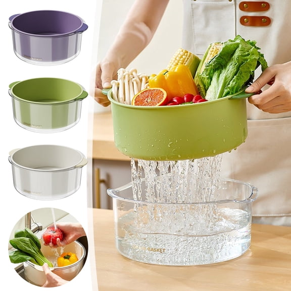 CVLNCYCLING Strainer,Colander,Strainers for Kitchen,Strainers and Colanders,Colander with Handle,Vegetable Strainer,Large Colander for Wash,Drain Vegetables and Fruit