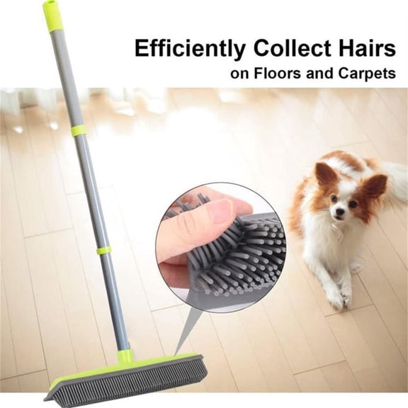 CVLNCYCLING Telescopic Pole Carpet Lint Remover, Aluminum Alloy Rod, Long Handle Pet Hair Cleaning Tool
