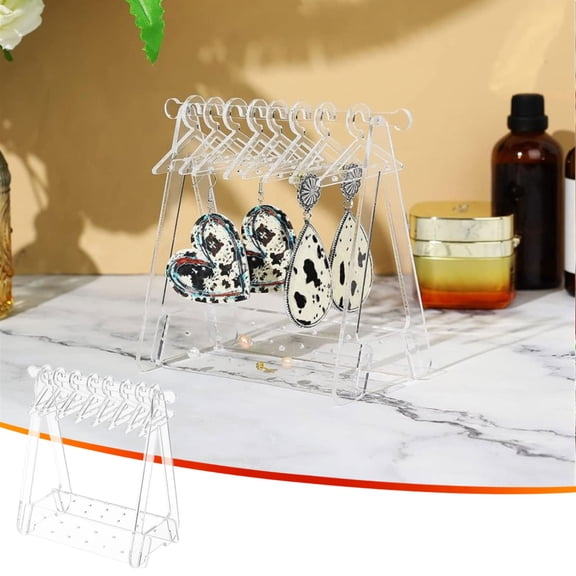 CVLNCYCLING Triangular Jewelry Rack, Earring Necklace Organizer, Space Saving, Closet Storage, for Trousers Scarves Slack