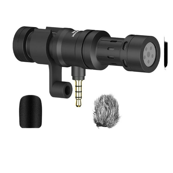 CVM-VS08 Microphone For Smartphones, Cardioid Directional Camera Microphone, Vlogging Mic ,Easy to Operate