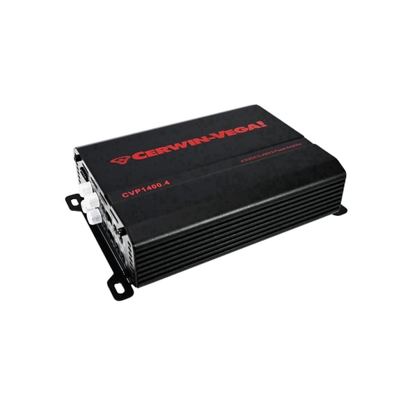 Cerwin Vega CVP1400.4 CVP Performance 1400w Max 4-ch Small Chassis Amplifier 90WX4@4 RMS / 140WX4@2 RMS
