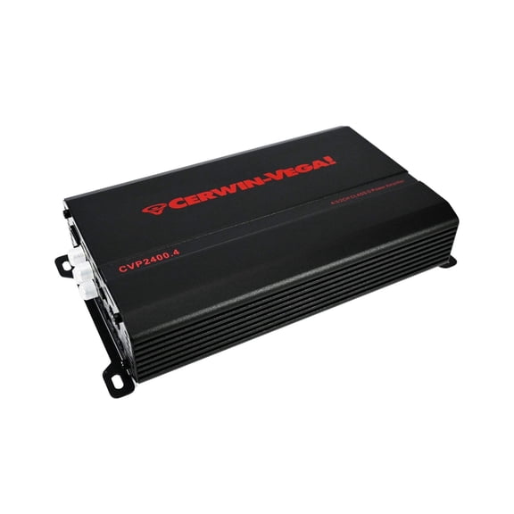 Cerwin-Vega CVP2400.4 CVP Performance 1400w Max 4-ch Small Chassis Amplifier 130WX4@4 RMS / 210WX4@2 RMS