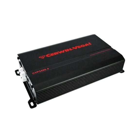 Cerwin Vega Cerwin-Vega CVP2400.4 CVP Performance 1400w Max 4-ch Small Chassis Amplifier 130WX4@4 RMS / 210WX4@2 RMS