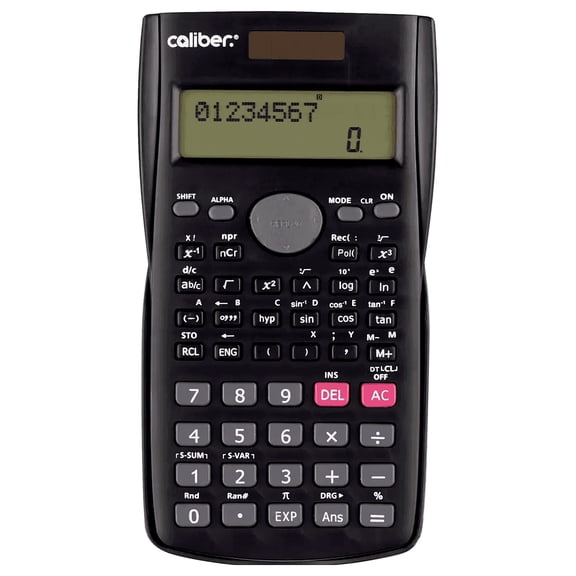 Caliber Scientific calculator 10 digit LCD display 240 function Cover New