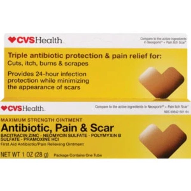 CVS Health Antibiotic Pain Scar Ointment, 1 Oz