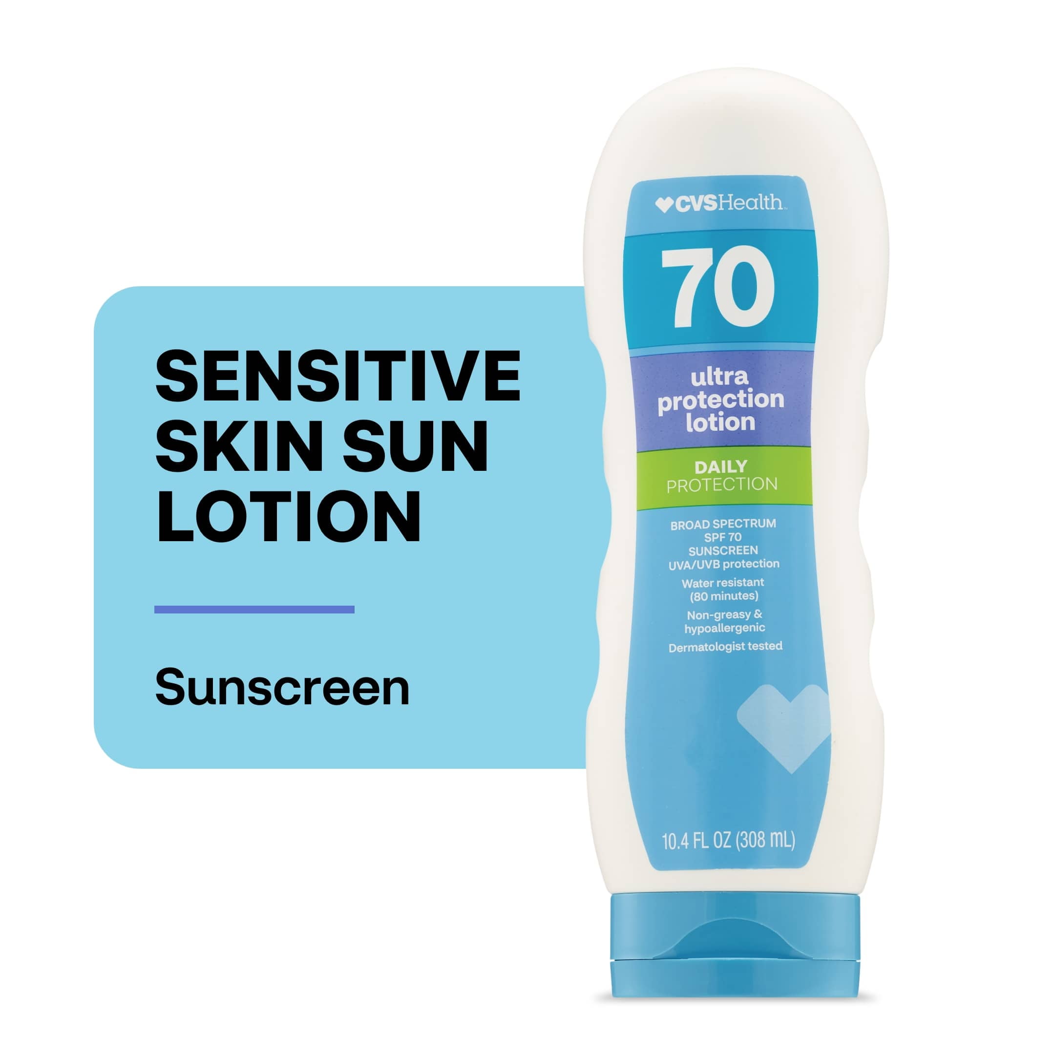 CVS Health Broad Spectrum Sunscreen Lotion Value Size 16 OZ, SPF 70