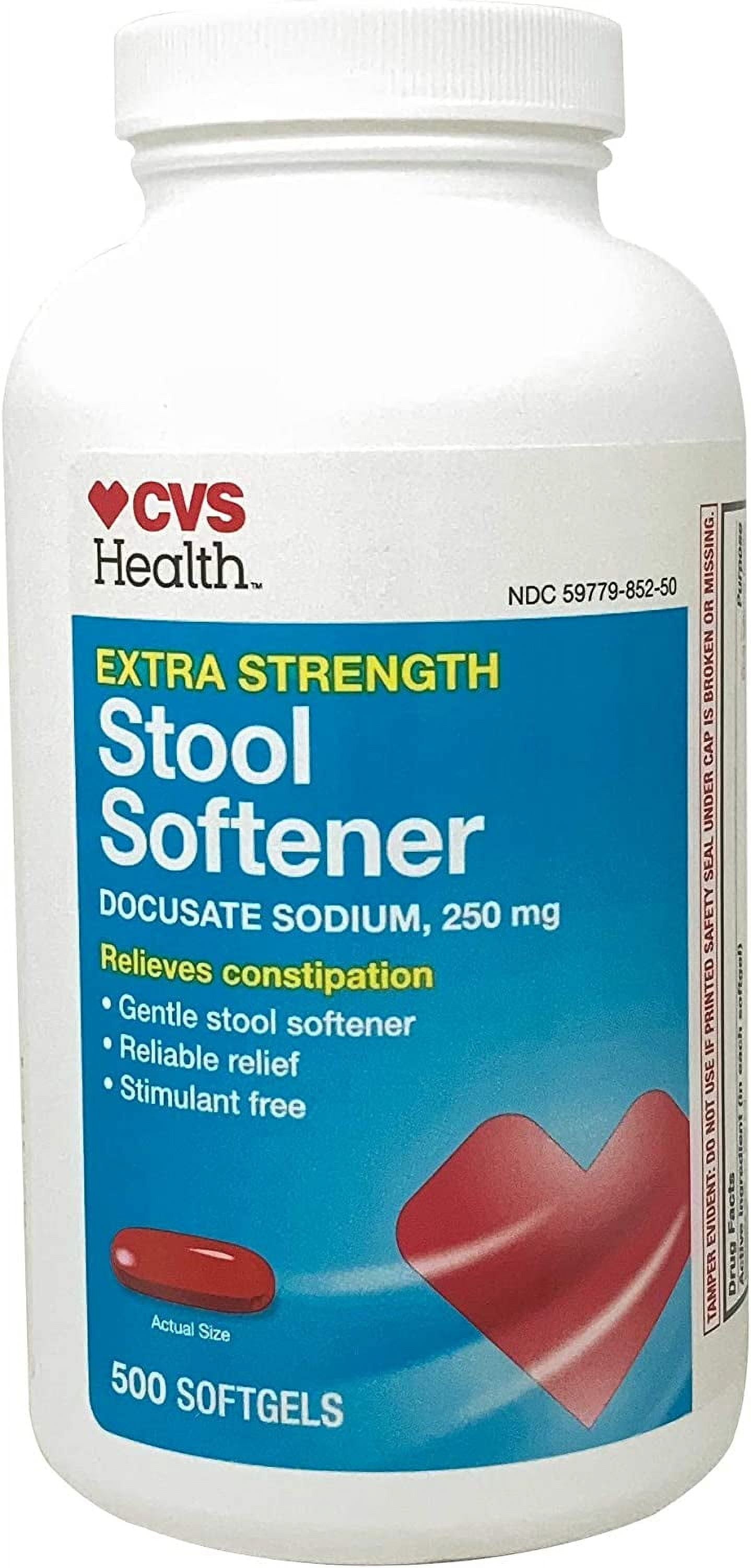 CVS Health Extra Strength Stool Softener Docusate Sodium Softgels 250