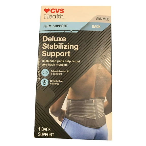 CVS Health Firm Support Back Deluxe Stabilizing Support Size SM/MED