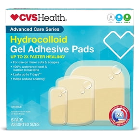CVS Health Hydrocolloid Gel Adhesive Pds, 5 Pads, Assorted Sizes