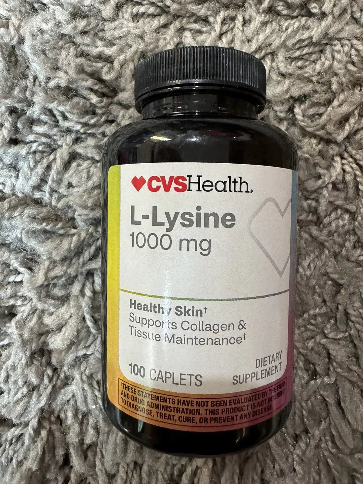 CVS Health LLysine Caplets 500mg, 100 Ct