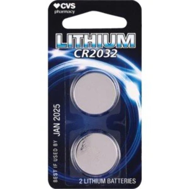 CVS Health Lithium CR2032 Battery, 2 Ct