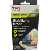CVS Health Moderate Support Wrist Brace &ndash; One Size Stabilizing Support