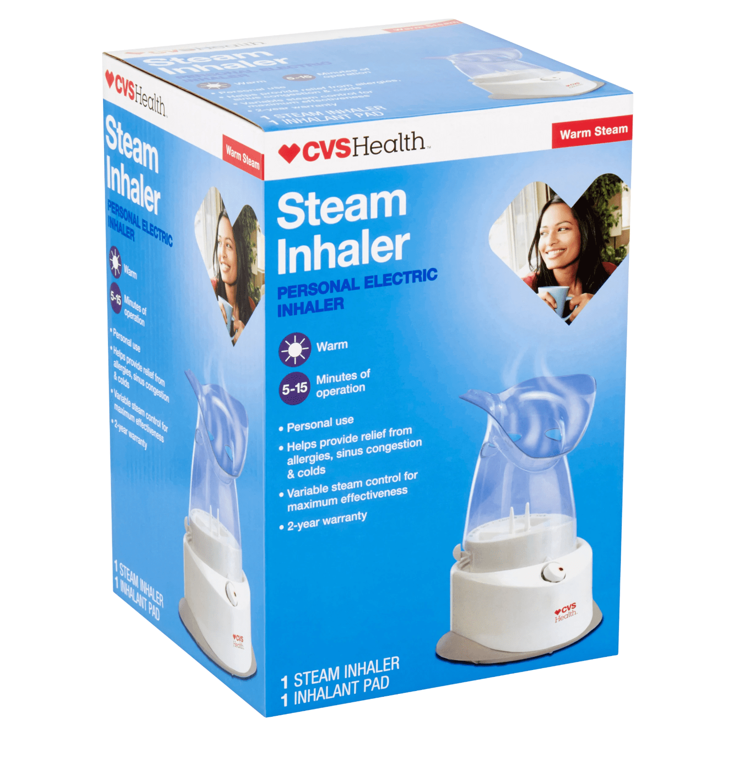 CVS Health Personal Electric Steam Inhaler Humidifier Inhaler Hydration