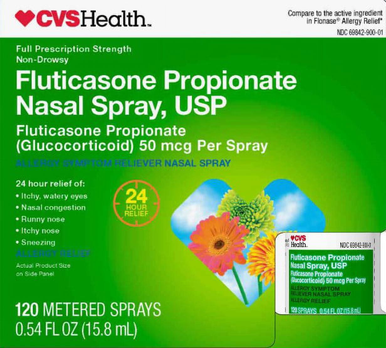 CVS Health Relief Allergy Symptoms Fluticasone Nasal Spray 50mcg/spray