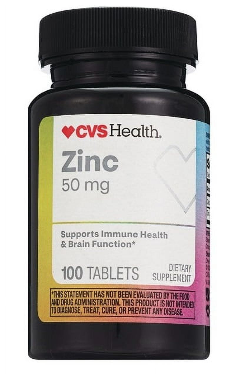 CVS Health Zinc Tablets, 100 CT