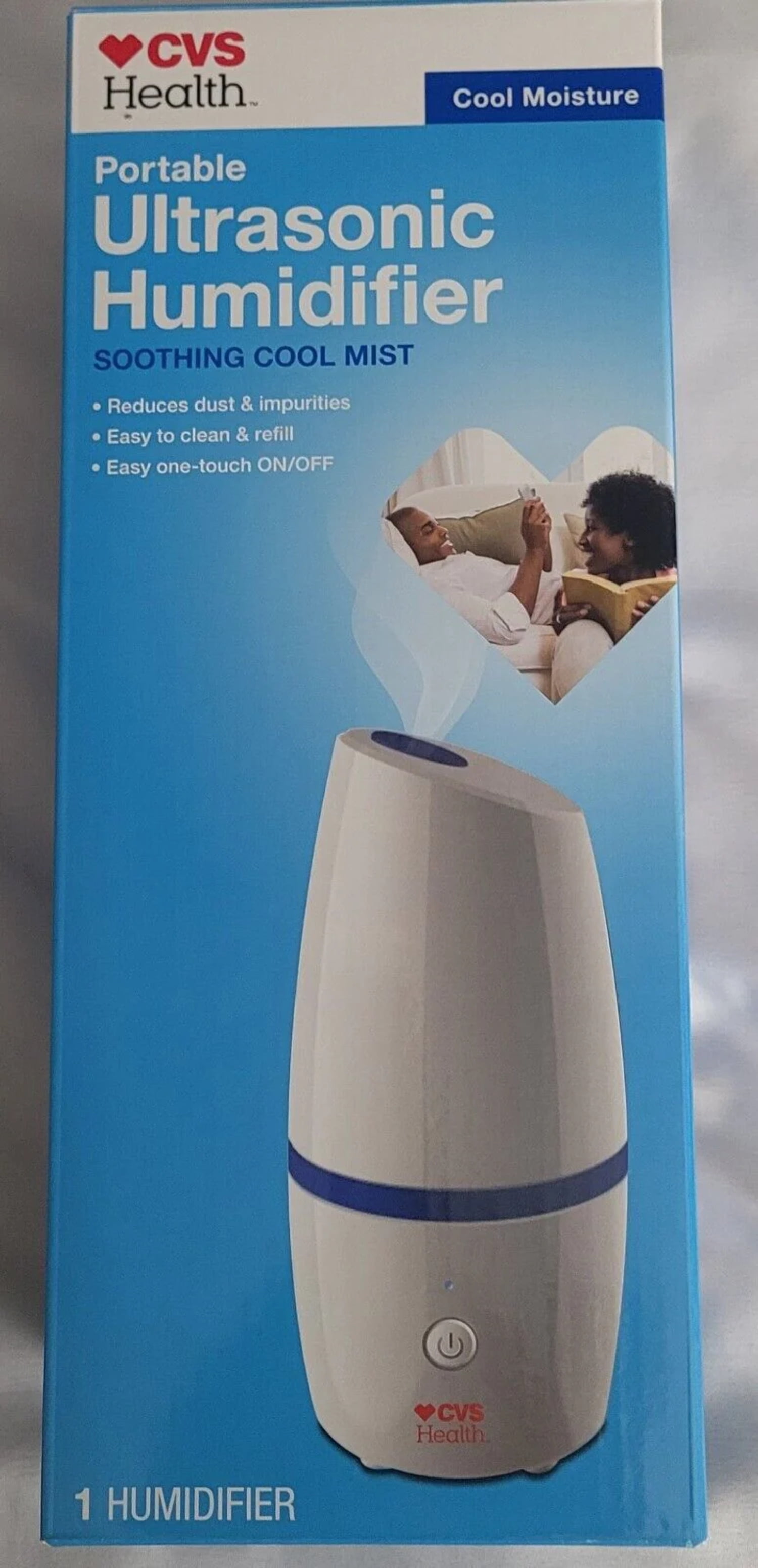 CVS Portable Ultrasonic Humidifier Soothing Cool MistNew in Box