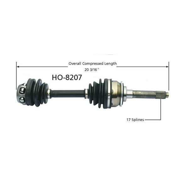 CVT Drive Axle Shaft HO-8207 Fits 1995-2002 for Acura for SLX & for Isuzu for Trooper 4WD Left/RightSide New