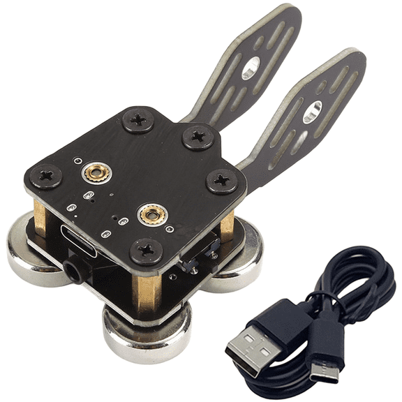 CW For MORSE Code Keyer Automatic Dual Paddle Trainer With Cable,For Ham Radio Practice Portable Black Unit