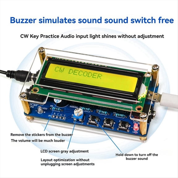 CW Morse Code Decoder DIY Welding Practice Manufacturing Kit