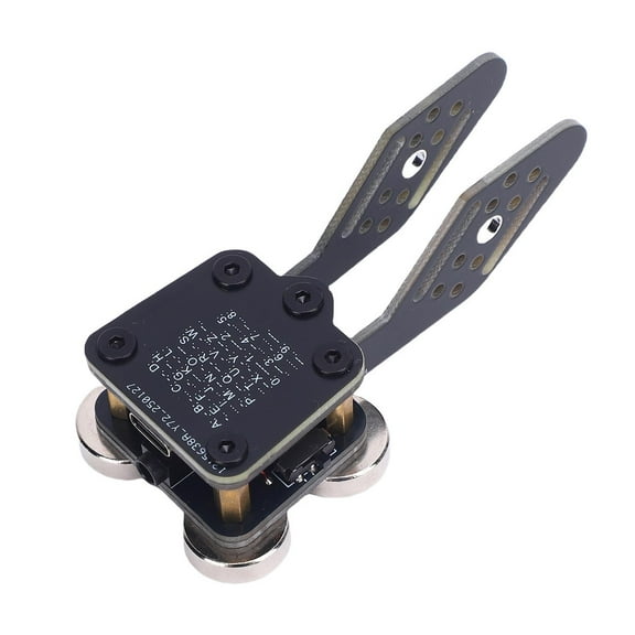 CW Morse Key Mini Morse Code Paddle Key 3.5mm Cable Metal Portable Base for Radio Enthusiasts Outdoor Use