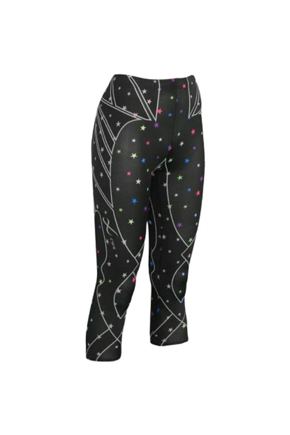 Women's Revolution Tights Black/Multicolor Stars (XS)