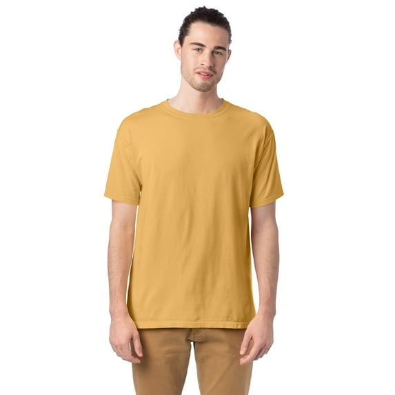 CW100 Hanes Adult ComfortWash Garment Dyed Short Sleeve Tee Artisan Gold S
