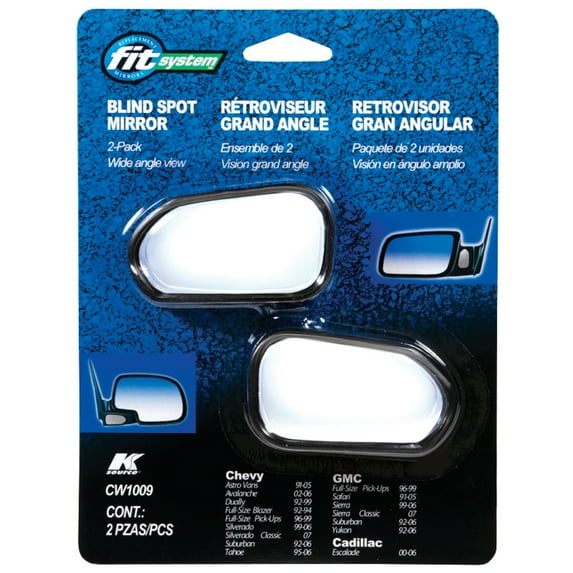 CW1009 - Fit System Chevrolet Custom Spot Mirror, 91 - 07, 2 Pack, Custom Fit Spot Mirror