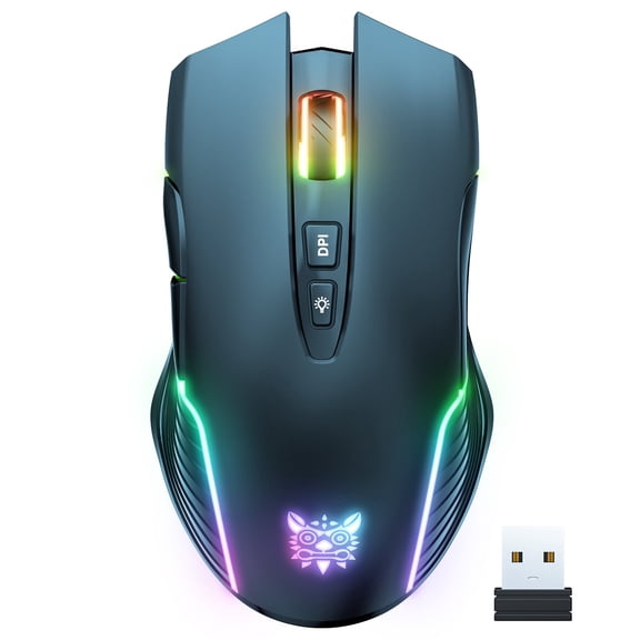 CW905 RGB Wireless Gaming Mouse 5 Adjustable DPI with Ergonomic Design and Rechargeable Battery for Girls
