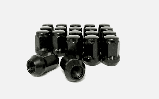 CWA 20 Black Bulge Acorn Lug Nuts 12x1.25 Compatible with Infiniti G35 G37 Q50 Q60 Q45 FX I35