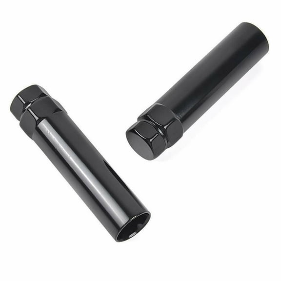 CWA 2X Black Replacement Key Compatible with 6 Spline Tuner Lug Nuts Wheel Lock Tool 1/2x20