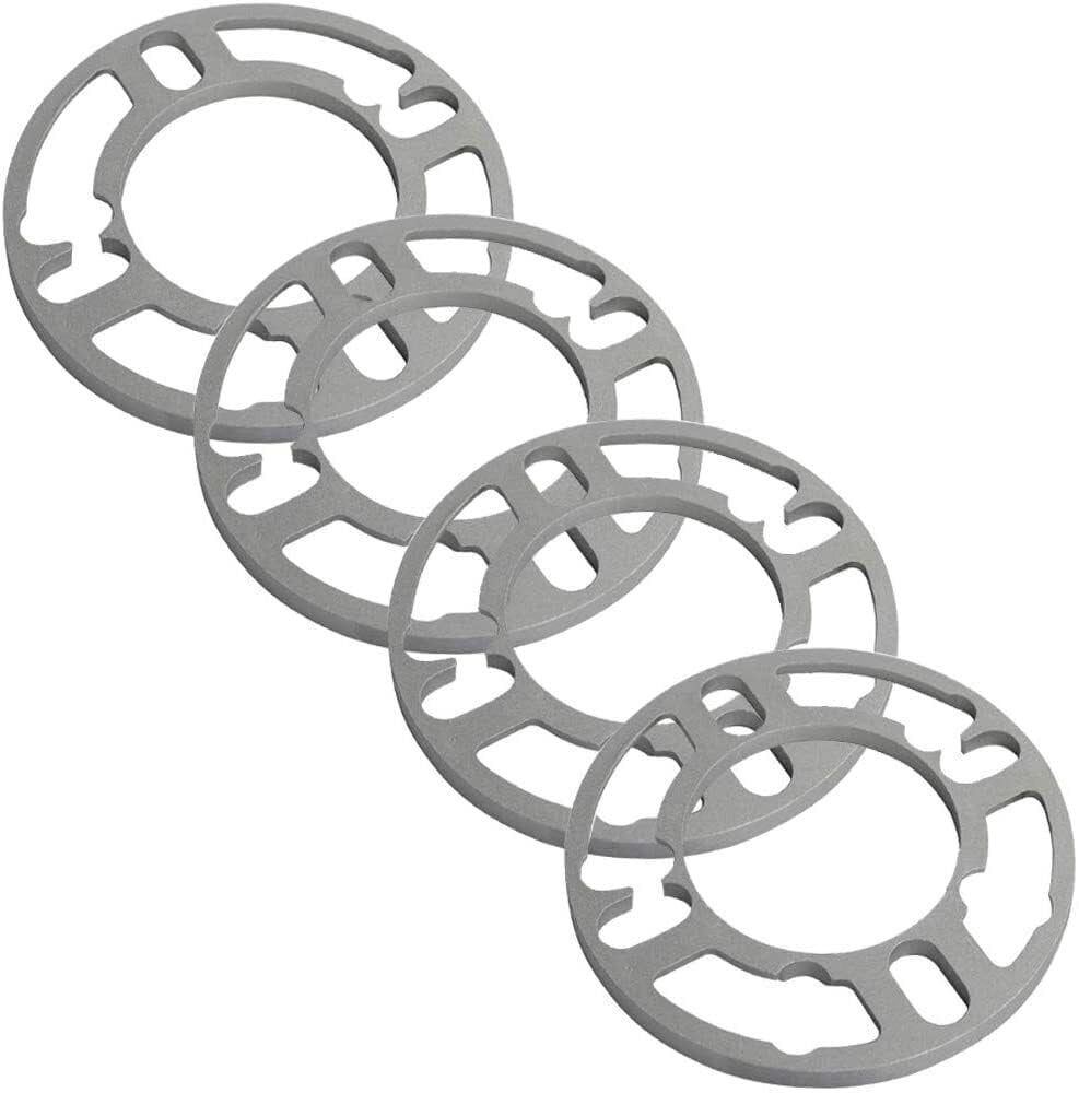 CWA 4X 5mm 3/16" 4 Lug 5 Lug 6 Lug Universal Wheel Spacers 4x100 5x4.5 5x4.75 6x4.5