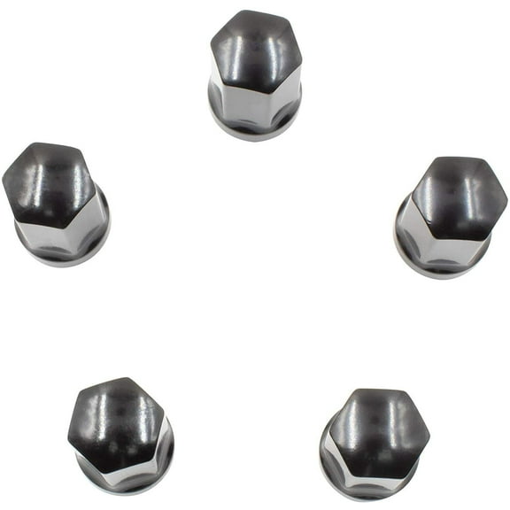 CWA 5 Pieces Black OEM Factory Style Lug Nuts 14x1.5 Compatible with Mopar Compatible with Dodge Compatible with Jeep Ram 1500