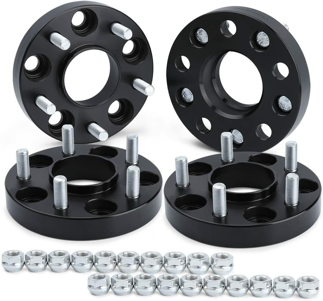 CWA 5x115 Hubcentric Wheel Spacers 20mm Thick Compatible with Chrysler 300 25mm 14x1.5 71.5cb Grade 12.9 Studs Set of 4